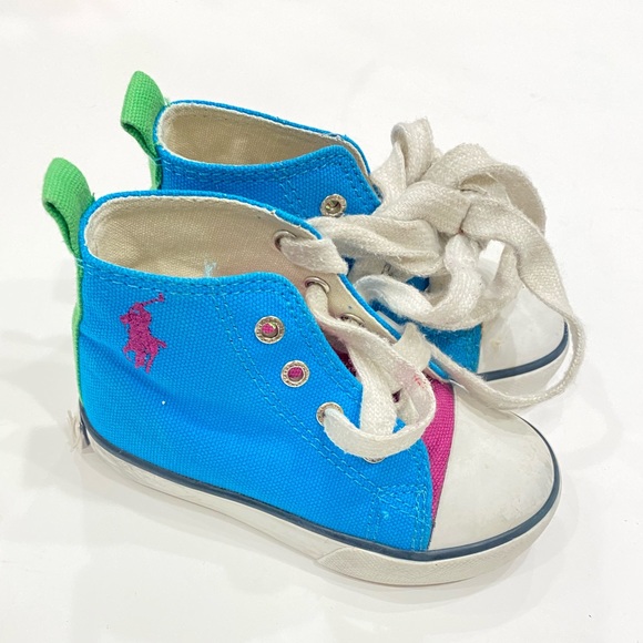 Polo Ralph Lauren High Top Canvas Sneakers - Picture 1 of 6